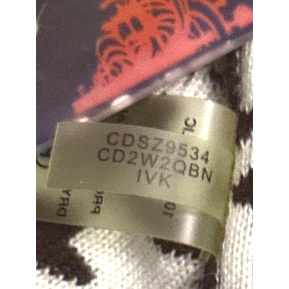 Calvin Klein Womens Houndstooth Sleeveless Sweater Dress Size L Black & White - Picture 8 of 11